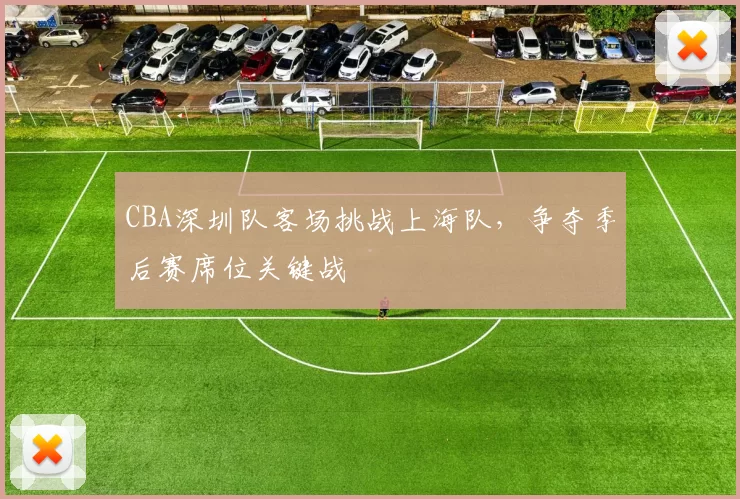 CBA深圳队客场挑战上海队，争夺季后赛席位关键战